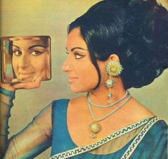 Old Film Stars, Dramatic Hair, Bollywood Outfits