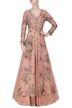 Front Open Jacket Style Kurti, Shrug Outfits, Brocade Kurta, Jacket Style Kurti, Astha Narang, Dead Rose, Anarkali Kurtis, Indian Wedding Gowns, Style Kurti