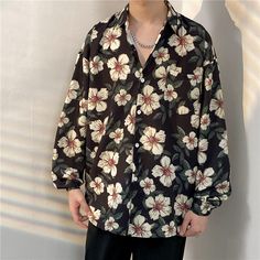 Product information: Version: Loose type Collar type: stand collar Sleeve length: Long sleeves Design: Floral Thickness: Normal Style details: Print Suitable for: teenagers Main fabric composition: polyester fiber (polyester) Main fabric content: 65 (%) Application scenario: Routine Color：2327,2328,2329,2330,2331,2332,2233 red, 2333,yellow,2334 Size Information: Size: S/M/L/XL/XXL/3XL Note: 1. Asian sizes are 1 to 2 sizes smaller than European and American people. Choose the larger size if your Casual Spring Shirt With Stand Collar, Casual Stand Collar Tops For Spring, Casual Spring Tops With Stand Collar, Casual Black Top With Stand Collar, Vintage Casual Collar Top For Spring, Vintage Tops With Casual Collar For Spring, Spring Vintage Tops With Casual Collar, Vintage Top With Casual Collar For Spring, Casual Printed Fall Shirt