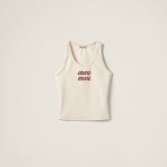 Tan / Pink Ribbed Jersey Top | Miu Miu Miumiu Dress, Miu Miu Top, Png Clothes, Expensive Clothes, Looks Party, Dolce E Gabbana, Fashion Design Clothes, Baby Tee