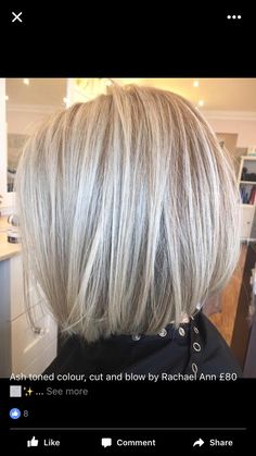 Thick Blonde Haircut, White Hair Toner, Hair Dye Color Ideas, Blonde Hair Styles, Blonde Foils, Grey Blonde Hair, Bombshell Hair, Silver Blonde Hair