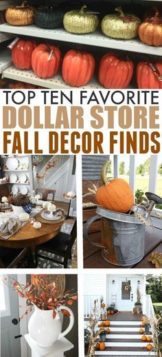 the top ten favorite dollar store fall decor finds