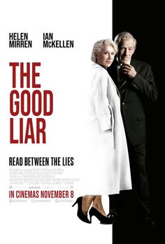 the good liar movie poster with an older man and woman standing next to each other