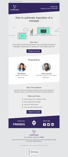 the landing page for an email application