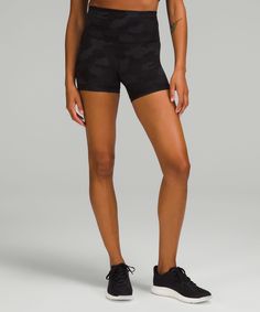 Wunder Train High-Rise Short 4" | Women's Shorts | lululemon Lululemon Fitted Activewear With Built-in Shorts, Lululemon Activewear With 4-way Stretch In Nylon, Fitted Lululemon Activewear With Built-in Shorts, Lululemon Activewear With Built-in Shorts For Light Exercise, Lululemon Black Short Length Activewear, Lululemon Nylon Moisture-wicking Activewear, Lululemon Nylon Activewear For Yoga, Lululemon Black 4-way Stretch Activewear, Lululemon Moisture-wicking Nylon Activewear