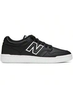 New Balance 
Black 480 Sneakers 
Low-top paneled buffed leather sneakers in black. 
. Perforated detailing at round toe 
. Lace-up closure 
. Logo patch at padded tongue 
. Padded collar 
. Logo appliqué at sides 
. Logo printed at heel tab 
. OrthoLite® insole 
. Mesh lining 
. Treaded rubber sole 
Supplier color: Black 
Upper: leather. Sole: rubber. 
Made in Indonesia. 
232402M237120 
Black 480 Sneakers default         Sports & Outdoor Shoes, size features are:Bust: ,Length: ,Sleeve Length: Low-top Sneakers With Embossed Logo For Streetwear, Streetwear Sneakers With Embossed Logo And Lace-up, Low-top Sports Sneakers With Embossed Logo, Sporty Lace-up Basketball Shoes With Embossed Logo, Black Sporty High-top Sneakers With Embossed Logo, Black High-top Sneakers With Embossed Logo For Streetwear, Basketball Shoes With Embossed Logo And Round Toe, Sports Basketball Shoes With Embossed Logo, Black Sporty Sneakers With Embossed Logo