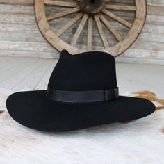 M&F Western Products Crown Black, Rancher Hat, M F, Black Felt, Black Trim, Casual Elegance, Black Wool, Wool Felt, Felt