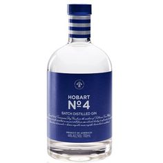 a bottle of hobatt n94 batch distilled gin on a white background