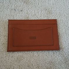 Slightly Larger Than A Credit Card Because It Actually Hold The Pad On One Side Brand New Never Been Used Classic Brown Coach Card Holder, Coach Travel Card Holder, Classic Coach Card Holder For Travel, Coach Travel Wallets Rectangular, Coach Rectangular Wallet For Travel, Coach Travel Wallet, Rectangular, Coach Rectangular Travel Wallet, Classic Coach Card Holder, Classic Pouch With Cell Phone Pocket