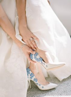 Wedding Instagram, Something Blue Wedding, Wedding Essentials, Shoe Inspiration, Wedding Heels, Bride Shoes