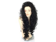 "Welcome to Funtasy Wigs - Premium quality theatrical Halloween costume / cosplay wigs Great looking \"1990's Cher - If I Could Turn Back Time\" character premium quality wig.  Production Type: Custom Design - Funtasy Exclusive Color: Black Length: 30\" Material: Premium Kanekalon Synthetic Wig Fiber - Silky Soft and Tangle Free Cap Size: 21.5\" One Size Fits Most Comfort Stretch Cap with Adjustable Sizing Straps Condition: NEW Ready to Wear: Yes, no styling needed, just shake n go etsy Price: $59   USA Based Seller" Cher Wig, 80's Costume, Party Wigs, Turn Back Time, College Halloween, Quality Wigs, Beautiful Wigs, Wig Caps, Costume Themes