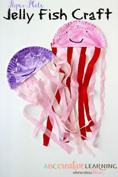 paper plate jelly fish craft for kids