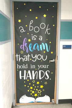 a book is a dream that you hold in your hands on the front door to school