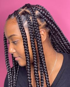 short braids black hairstyles Hairstyles Vacation, Knotless Braids Hairstyles, Braids Step By Step, Braids Knotless, Braids Black, Big Box Braids, Big Braids, Big Box Braids Hairstyles, Hairstyle Names