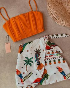 Tropical Party Outfit, Tropical Outfit, Fasion Outfits, Party Bus, Tropical Party, Easy Trendy Outfits