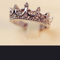 Beautiful Crown Ring With Tiny Cz's With Silver Plating. Very Shiny And Brilliant. Very Unique And Different. Perfect For Yourself Or As A Gift. Perfect For Any Occasion. Unisex. Nwt Crown Wedding Ring, Silver Crown Ring, Queen Rings, Tiara Ring, Princess Ring, Kids Rings, Rhinestone Crown, Silver Crown, Crown Ring