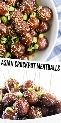 Crockpot Apps, Asian Crockpot, Crockpot Party Food, Meatball Appetizer Recipe, Asian Meatballs, Asian Appetizers