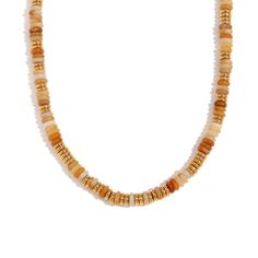 Add some playful bohemian vibes to your outfit with our Gemstone Rondelle Beaded Gold Necklace. Choose your favorite gemstone for a unique and ethnic touch. Perfect for everyday wear or special occasions. (Boho-chic never looked so good!) DETAILS & SIZE Finish: 18K gold plate Material: Stainless Steel, Gemstone Measurements: Beads: approx. 6.5mm; Chain: 18" + 2" extension Lobster Claw clasp Waterproof, tarnish-resistant, and nickel free Shop Necklaces for more options to layer with this! Luxury Rondelle Beads Gift, Luxury Colorful Beaded Rondelle Jewelry, Beaded Gold Necklace, Bohemian Vibes, Waterproof Jewelry, Dainty Bracelets, Statement Bracelet, Cartilage Earrings, Single Earring