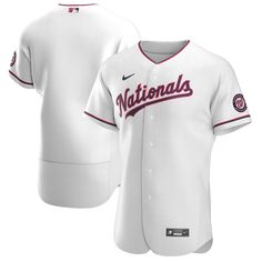 Personalized Jersey, Washington Nationals, Sports Uniforms, Team Jersey, Mens Trends, White Jersey, Team Shirts, Nike White, Team Names