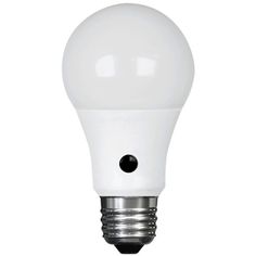 a white light bulb on a white background