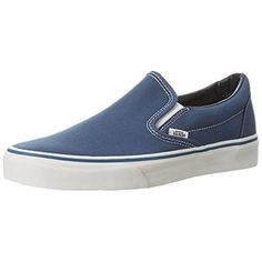 The shoe that started it all. The iconic Vans Classic Slip-On keeps it simple and classic.. Size: 6.5 M.  Color: Blue.  Gender: male.  Age Group: adult. Cancun Packing List, Old Skool Platform, Cancun Trip, Vans Original, Slipon Sneakers, Vans Blue, Deck Shoes, Mary Jane Shoes Womens, Vans Classic