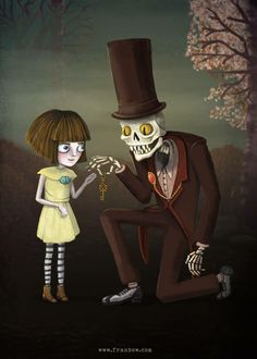 Fran Bow artwork #horrorgame #indiehorror #indiegame For more Horror Game Pins, follow ProdCharles Horror Games pin.it/hP_ChAG Horror Video Games, A Skeleton, Arte Sketchbook