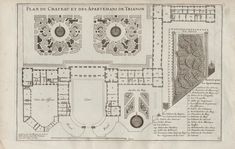 an old drawing of a plan of a palace