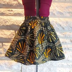 Cute Flared Artisan Skirt. No Tags, Never Worn. Purchased At An Artisan Market. Size: Small Artisan Market, Yellow Black, Black N Yellow, Womens Skirt, Skirt, Tags, Yellow, Women Shopping, Black