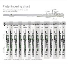 the flute fingering chart shows how many flutes are made