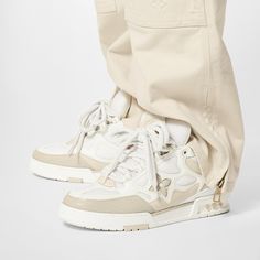 LOUIS VUITTON® - Lv Skate Sneaker - Beige Lv Skate Sneaker, Zapatillas Louis Vuitton, Louis Vuitton Shoes Sneakers, Lv Sneakers, Louis Vuitton Sneakers, Boys Fits, Lv Shoes, Mens Casual Dress Outfits, Louis Vuitton Official