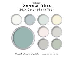 the new paint colors from valpar's renown blue color of the year