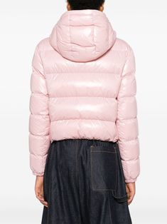 Find MONCLER Bayard Puffer Jacket on Editorialist. light pink goose down padded design quilted front two-way zip fastening drawstring hood long sleeves logo patch at the sleeve elasticated cuffs full lining elasticated hem Moncler Women, Moncler Jacket, Puffer Jacket Women, Warm Hug, Mens Fall, Sweaters Knitwear, Emilio Pucci, Color Code, Denim Top