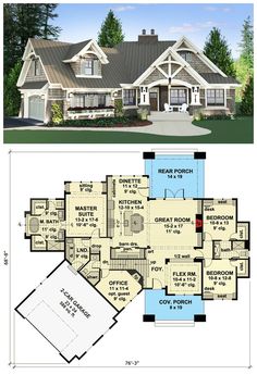 the floor plan for this house is very large and has lots of room to put in it