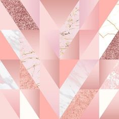 an abstract pink and white background with gold glitters in the center, diagonal shapes