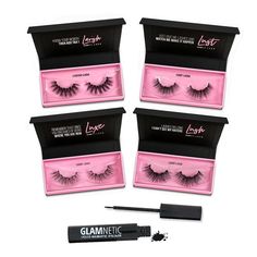 Lust, Love, Lasvish, Lush, and Luxe, Our Magnetic Lash Kit Is One Of Kind And Beautiful Baby! You'll Also Save A TON Of Cash :) Get Over 30 Uses With NO GLUE! The Fantastic Four, Perfect Cat Eye, Dramatic Style