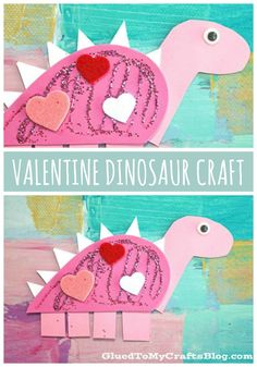 valentine dinosaur craft for kids to make