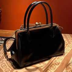 Genuine Leather, Brought From Germany As A Gift, Few Scratches On The Bottom Are Original. Great For Girls All Ages Who Feel Vintage Is Best Style For Them. Brand New, No Tag. Best Style, For Girls, Black Color, Cool Style, Genuine Leather, Germany, Purse, Bring It On, Good Things