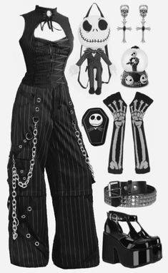 Horrorcore Aesthetic Outfits, Skeleton Aesthetic Outfit, Black Alt Fashion, Alt Punk Outfits, Emo Outfits Ideas, 2020 Alt Fashion, Goth Core Aesthetic, Goticas Aesthetic, Alt Fashion Outfits