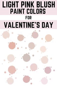 the light pink paint colors for valentine's day