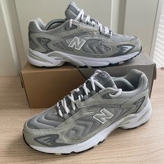 Rare Find New Balance 725 Preowned In Good Condition Worn Twice Bottoms Are Pictured No Box Please View All Photos Price Firm New Balance 725, Shoes New Balance, New Balance Shoes, Mens Shoes Sneakers, Gray White, New Balance, Grey And White, Men's Shoes, Shoes Sneakers