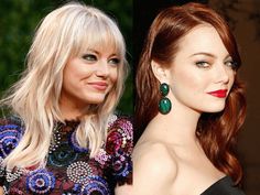 Blonde or Red: Which Look Is Best On These Celeb Redheads? — How to be a Redhead - Redhead Makeup Going From Blonde To Red, From Red To Blonde Hair Before And After, From Blonde To Red Hair Before And After, Blonde To Auburn Before And After, Red Hair Woman Over 40, Blonde To Red Hair Before And After, Emma Stone Blonde, Red Hair Inspiration