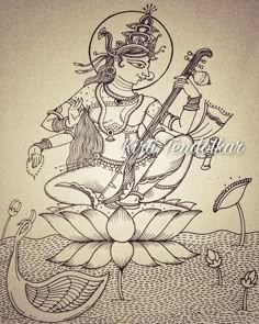 Bengal Patachitra, Amrita Shergill, Thakur Drawing, Teenage Drawings, Maa Saraswati, Round Painting