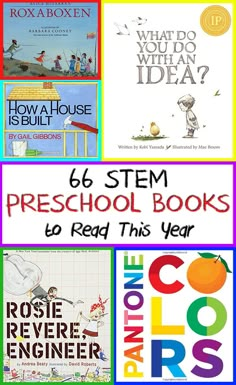 66 important STEM books for preschool children to add to your reading list this… Stem Preschool, Books For Preschool, Stem Books, Preschool Stem, Stem Ideas, Kid Books, Steam Activities, Stem Steam, Stem Learning