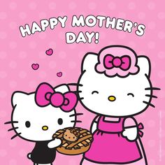 a hello kitty birthday card with the caption happy mother's day