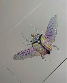 Pencil Inspiration, 동화 삽화, Bug Art, Watercolor Projects, Glitter Art, Art Folder, Bee Art, Watercolor Art Lessons