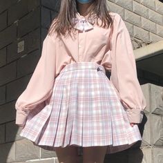 Outfits Quotes, Preppy Mode, Style Kawaii, Blouses Women, Lantern Sleeved Blouses, Diy Vetement, Style Japonais, 90s Grunge, Kawaii Clothes