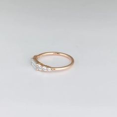 1.0 TCW Baguette & Round Diamond Engagement Ring, Rose Gold Finish Wedding Ring, East West Baguette Engagement Ring, Anniversary Bridal Gift - Etsy Rose Gold Baguette Cut Diamond Wedding Ring, Round Diamond Wedding Rings, Stacked Engagement Ring, Baguette Engagement Ring, Round Diamond Engagement Ring, Engagement Ring Rose Gold, Bridal Gift, Round Diamond Engagement Rings, Ring Rose Gold