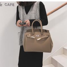 Free U.S. shipping. Style: Commuting, Lock , color:Brown, suite for season：Spring, Summer, Autumn, Winter ，Anniversary, Date, Hanging out, School, Work, Material PU, Brown Vegan Leather Handbags Scarves Double Top Handle Satchel Bag Beige Satchel For Office Use In Fall, Chic Taupe Bags For Fall, Elegant Khaki Shoulder Bag For Shopping, Elegant Khaki Shoulder Bag, Fall Office Beige Satchel, Fall Beige Office Satchel, Inspired Handbags, نظارات شمسية, Cross Body Bags