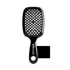 UNbrush Detangling Hair Brush in Midnight Black Swatch Front View Tangle Free Hair, Detangling Hair, Polished Hair, Detangling Hair Brush, Unruly Hair, Detangling Brush, Hair Detangler, Hair Breakage, Split Ends