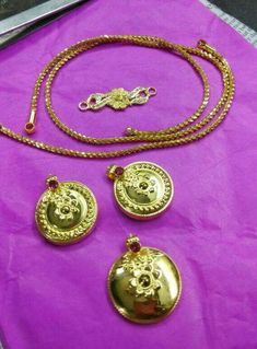 Gold Pustal Tadu Designs, Pustal Tadu Designs, Tali Design, Chandra Haram, Thali Chains, Ethics Quotes, Rudraksha Jewelry